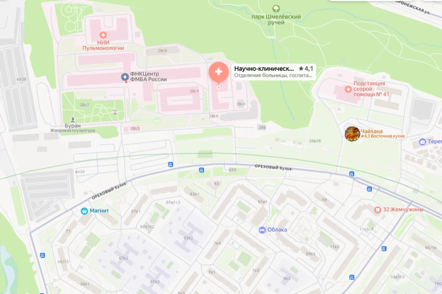 Морг ГКБ 83 ФНКЦ ФМБА на Ореховом бульваре