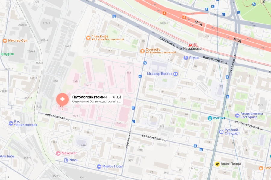 Морг 36 ГКБ им. Иноземцева в Москве