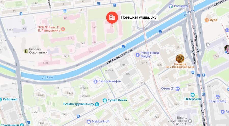 Морг ПКБ № 4 - психиатрической больницы № 4 в Москве